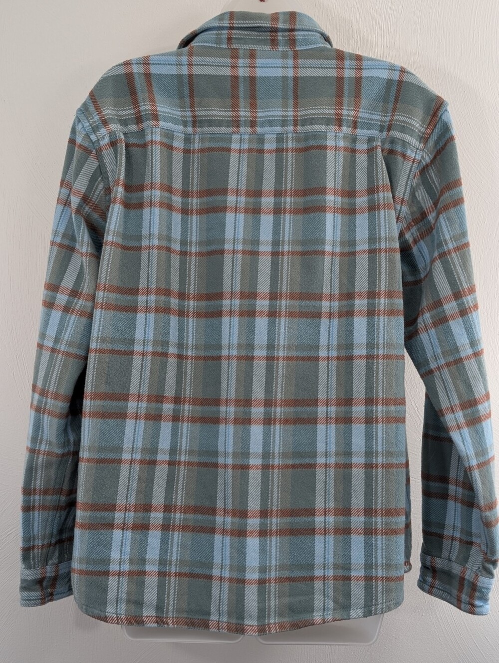 Cotopaxi M Teal Plaid Organic Cotton Heavyweight Flannel Shirt Fall Favorite EUC - Picture 3 of 13